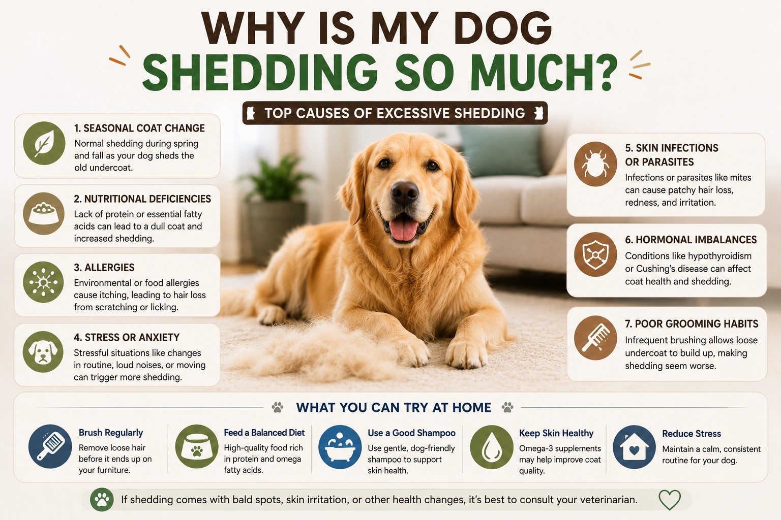 Why Is My Dog Shedding So Much? Causes & How to Manage It.