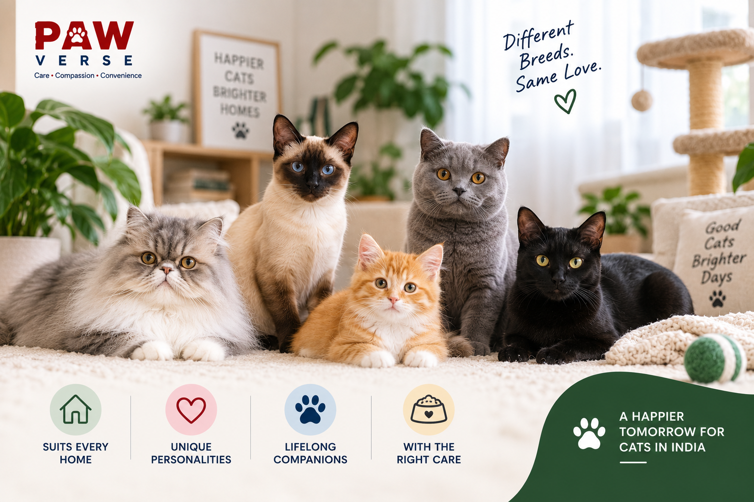 10 Most Popular Cat Breeds in India with Prices and Care Guide (2026)