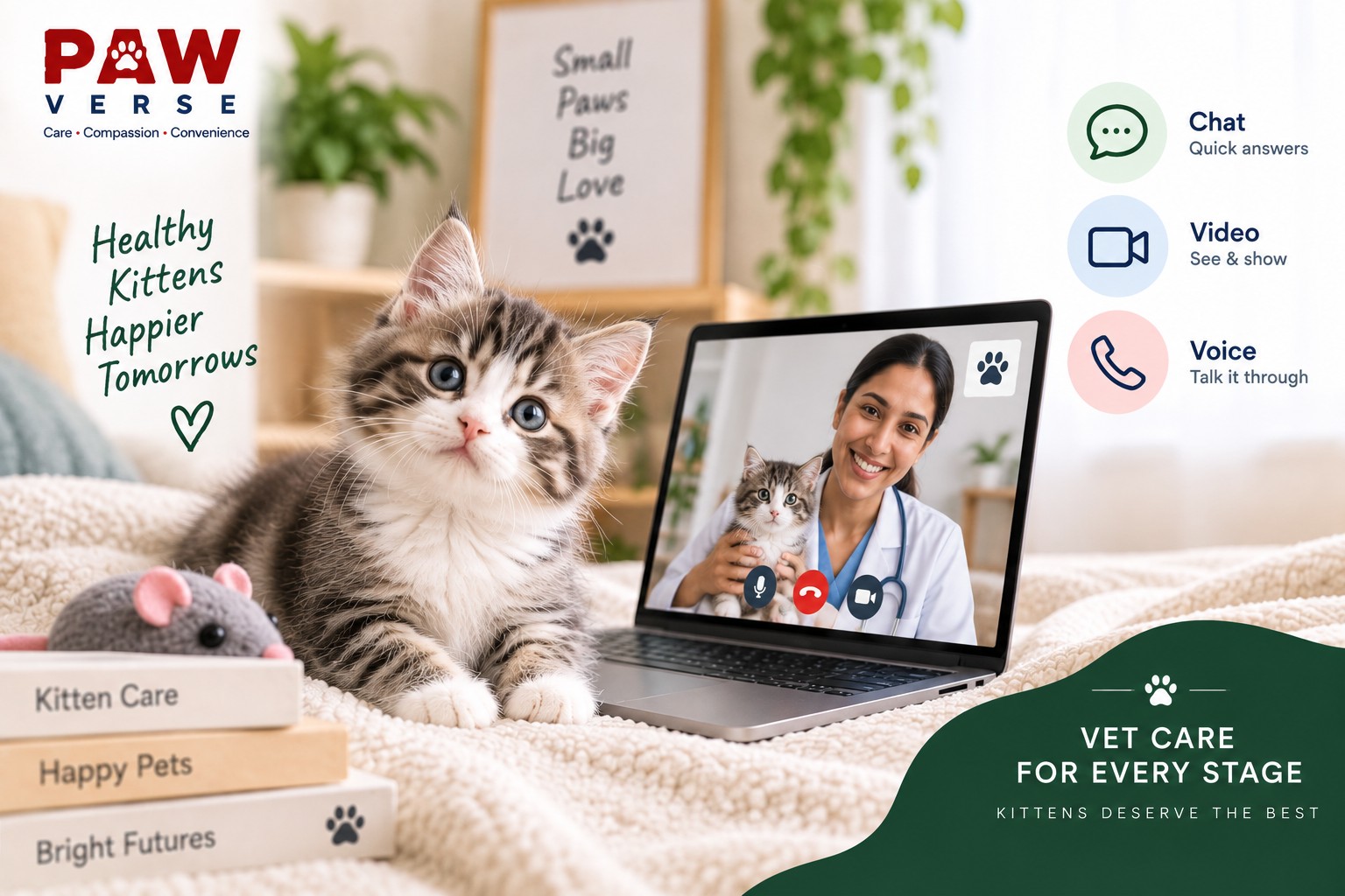 Online Vet Consultation for Kittens: What New Owners Should Know