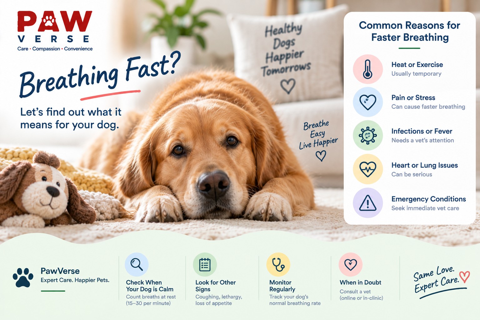 Why Is My Dog Breathing Fast? Causes & Red Flags