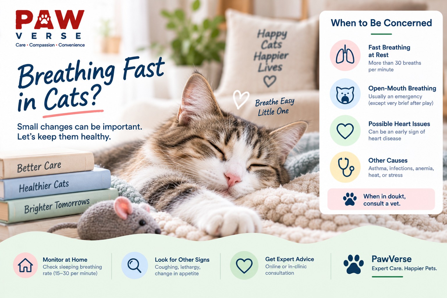 Why Is My Cat Breathing Fast? When Should You Worry?