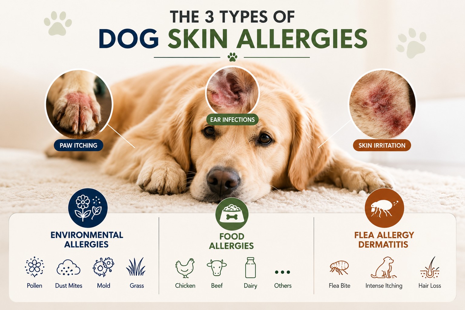 dog skin allergy types